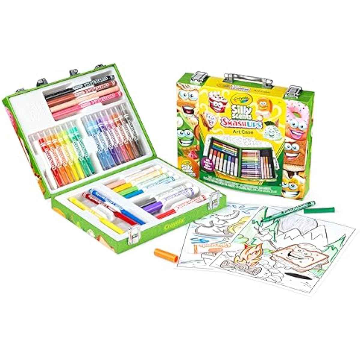 Crayola Silly Scents Mini Inspiration Art Case, Scented Crayons & Markers Set, Art Kit for Kids, Easter Basket Essentials, Coloring Supplies, Travel Gifts for Kids, Ages 4+