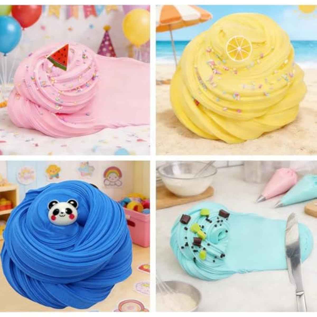 5 Pack Butter Slime Kit,Birthday Gifts for Kids,Party Favors for Girls and Boys,Non-Sticky,Super Soft Stress Relief Toy