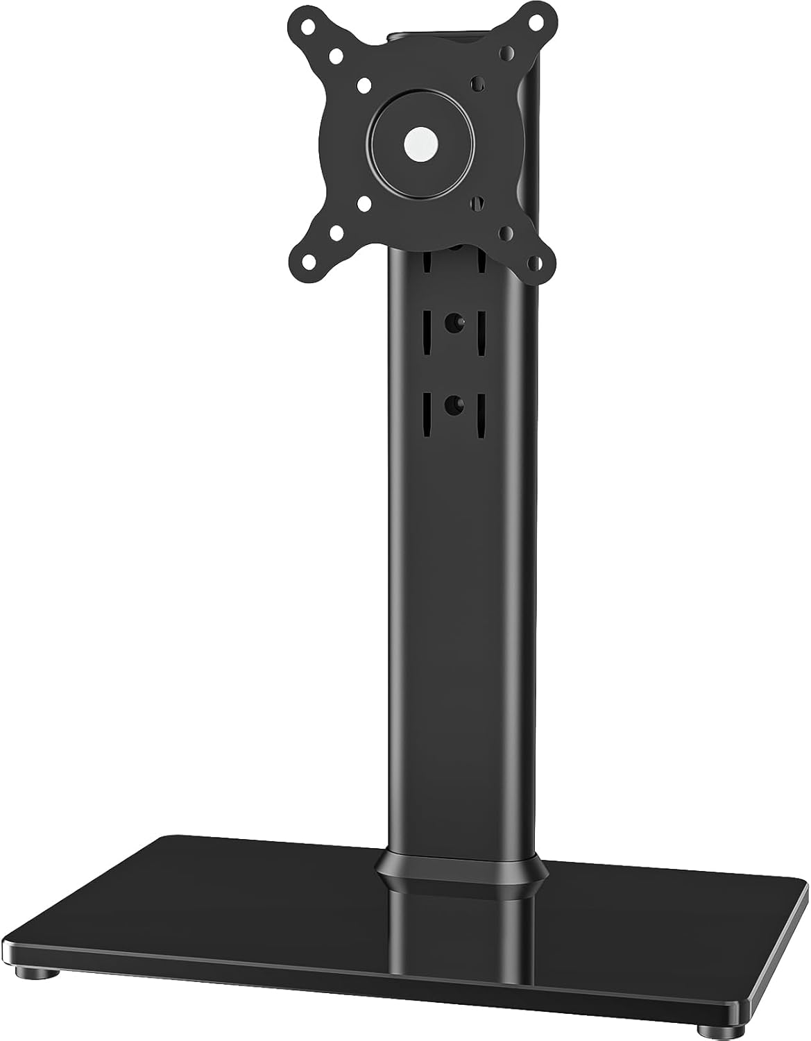 single lcd computer monitor free-standing desk stand mount riser for 13-32 inch screen with swivel and height adjustable