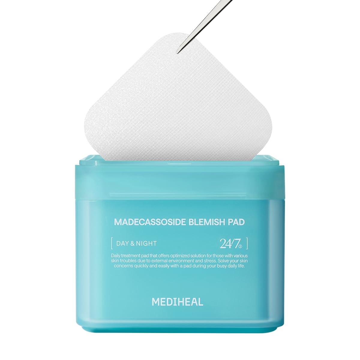 MEDIHEAL Madecassoside Toner Pads for Blemishes and Uneven Skin Tone - Vegan Gauze, 100 Pads