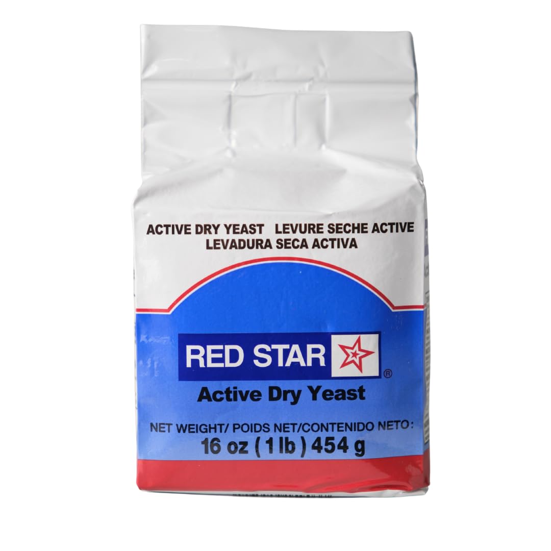 Red Star active dry yeast 16 oz vacuum packed, 100% natural, concentrated, food grade