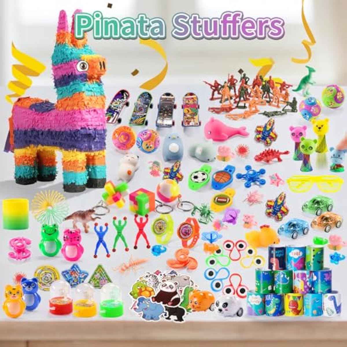 300 PCS Party Favor for Kids Goodie Bags Stuffers, Prize Box Toys for Kids Classroom Bulk, Small Fidget Toys Pinata Fillers, Treasure Chest for Students Rewards, Carnival Prizes, Birthday Gifts
