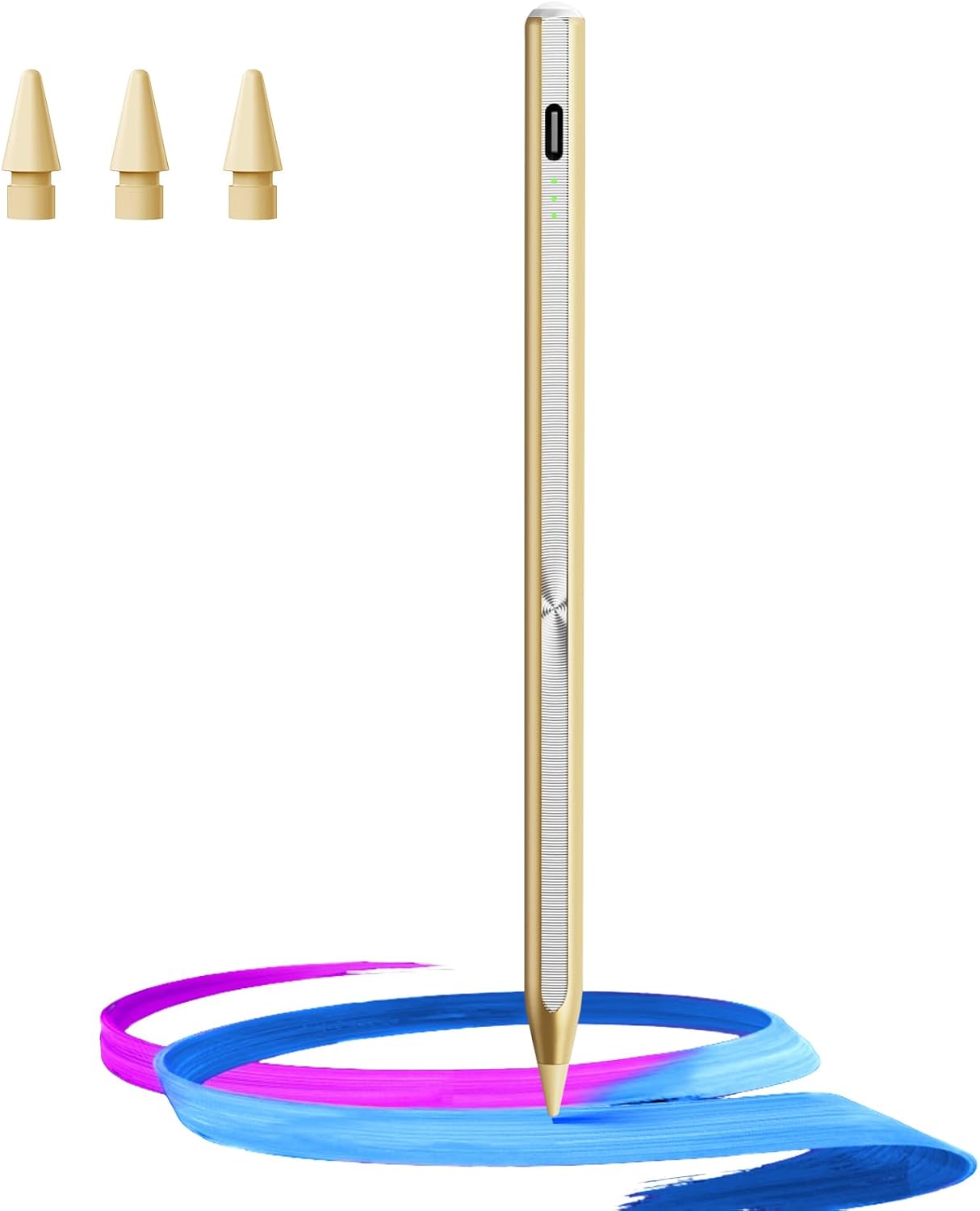 stylus-pen-for-ipad-(2018-2025)-13-mins-fast-charge-with-tilt-sensitivity-and-palm-rejection-for-various-ipad-models-white