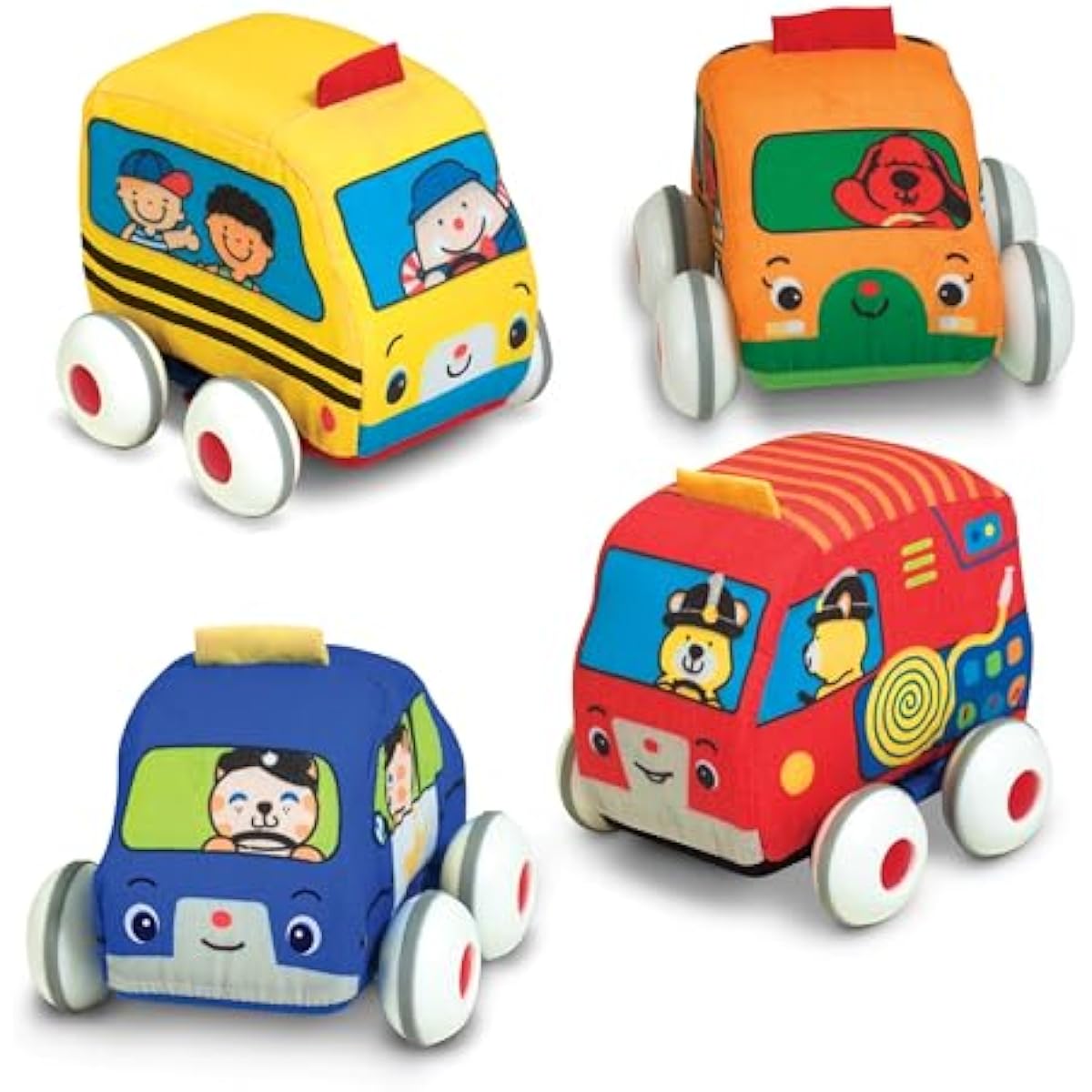 melissa-doug-k-s-kids-pull-back-town-vehicle-set-with-4-soft-toy-cars-and-trucks-for-babies-and-toddlers