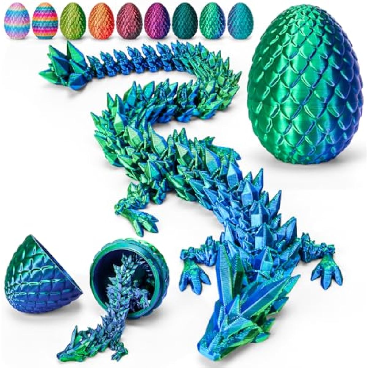 tboline 12 inch 3d printed dragon egg large easter basket stuffer for kids