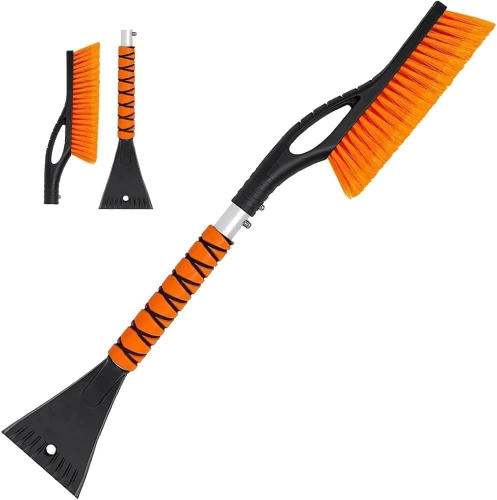 27-inch Snow Brush & Ice Scraper for Car Windshield Protection with Ergonomic Grip