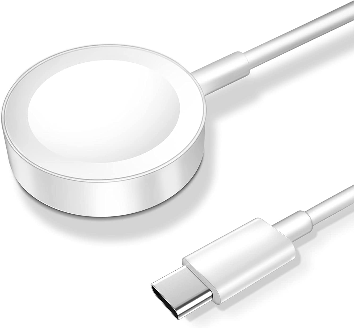 2026 upgraded magnetic charging cable for apple watch charger, usb c port, wireless charging cable for iwatch series ultra, 10, 9, 8, 7, 6, se, se2, 5, 4, 3, 2 - 3.3ft - white