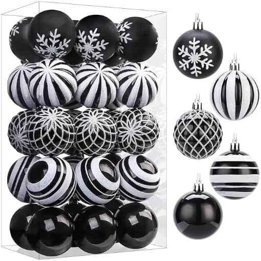 SHareconn 30ct 2.36 Inch Christmas Tree Balls Ornaments, Colored Shatterproof Plastic Decorative Baubles Decorations for Xmas Tree Decor Holiday Party Wedding Decoration (Red & Gold, 60mm)