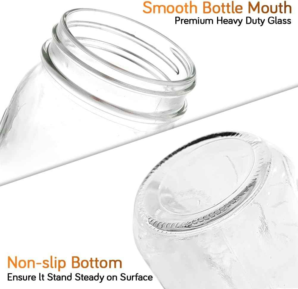 Showvigor 2 Pack Regular Mouth Mason Jars 16oz Glass Canning Jars with Airtight Lids for Preserving, Jam, Honey, Jelly, Wedding Favors, Sauces, Meal Prep, Overnight Oats, Salad