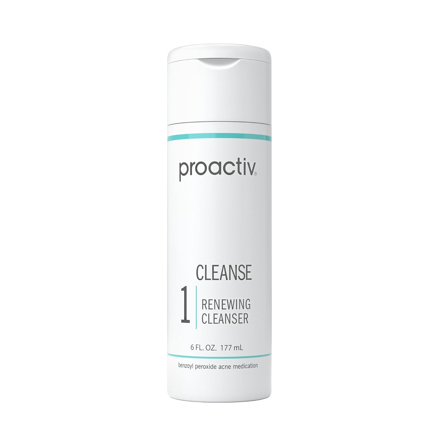 Proactiv Acne Cleanser - Benzoyl Peroxide 6 Fl Oz, Daily Facial Cleanser & Hyaluronic Acid Moisturizer