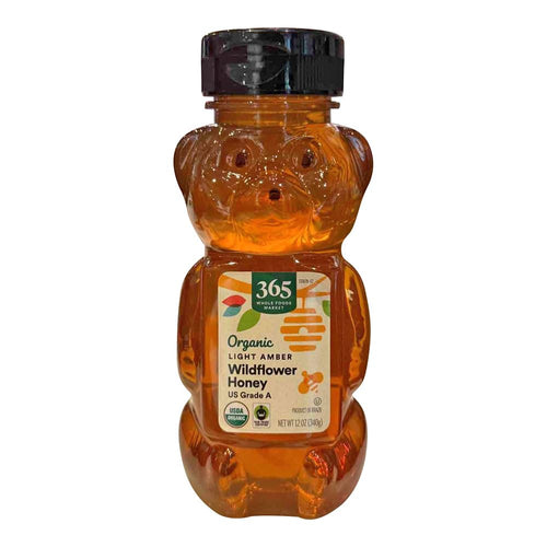 365 by Whole Foods Market, 12-ounce organic light amber wildflower honey, pure and locally sourced