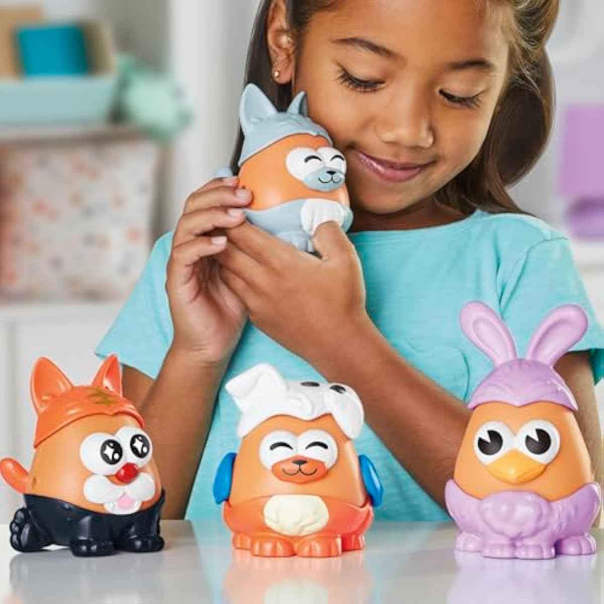 Potato Head Pet-Tato Tots, Pet-Themed Set with 31 Parts and Pieces Plus Rolling Carry Case, Toddler and Preschool Toys for Girls and Boys 2 and Up (Amazon Exclusive)
