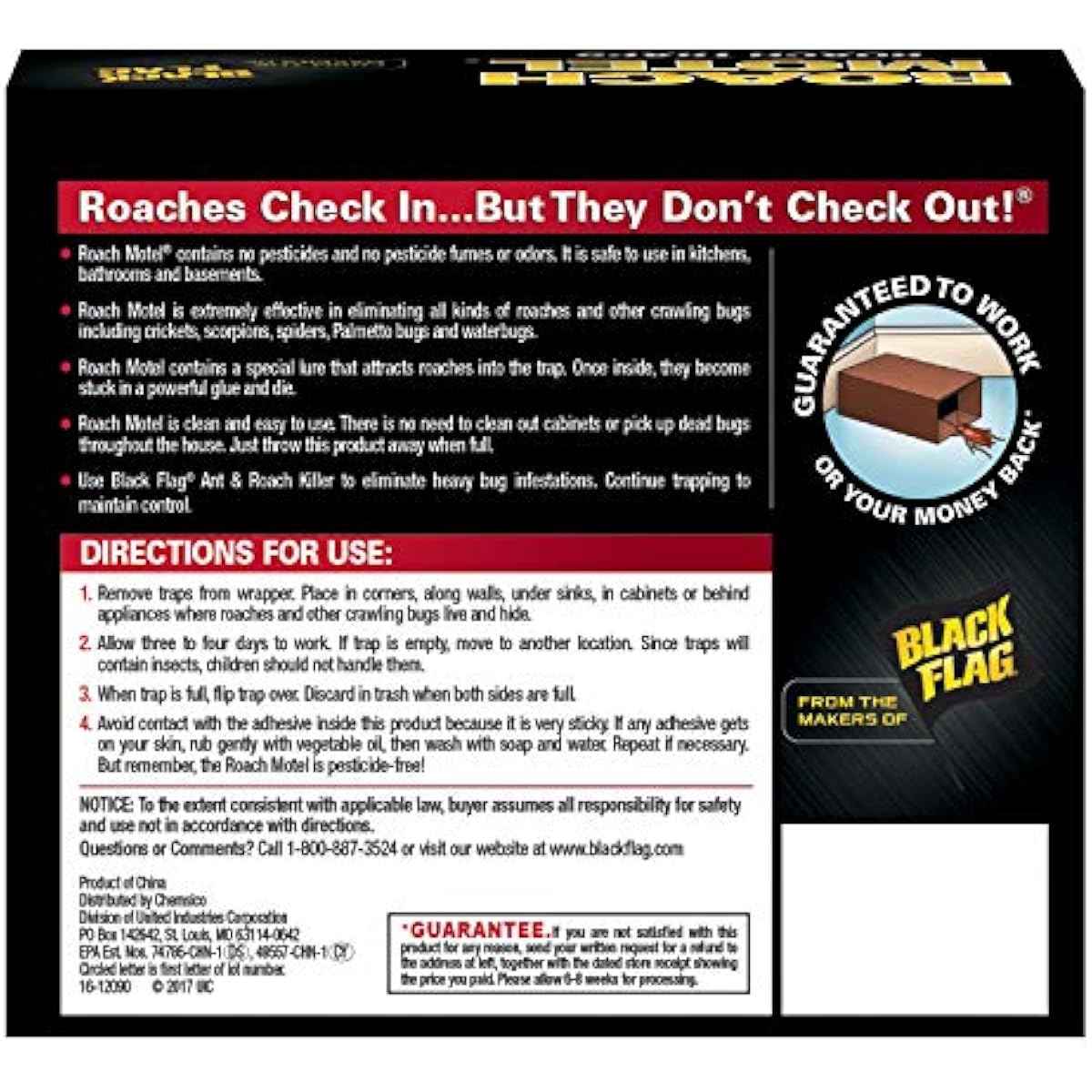 Black Flag Roach Motel Traps, 2-Count, 1-Pack