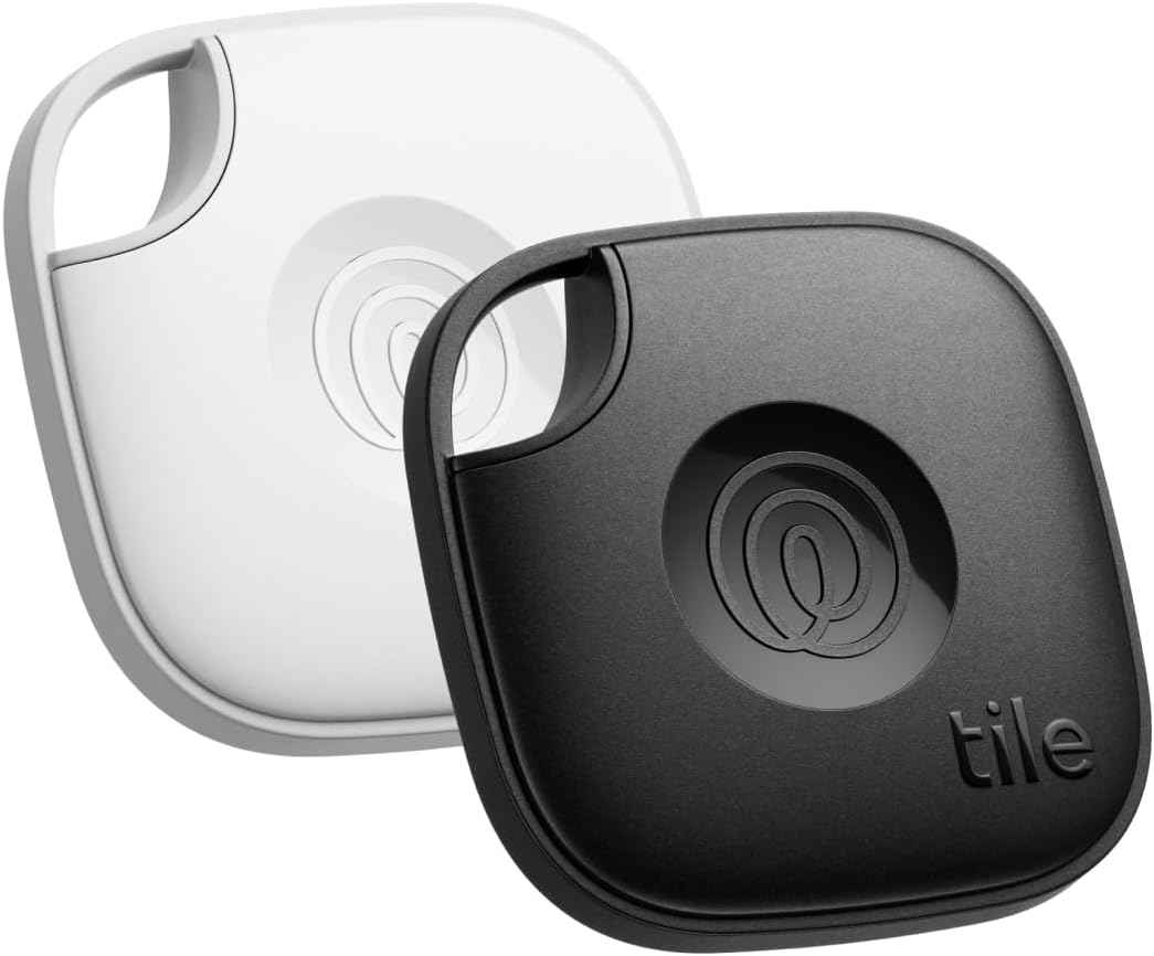 Tile by Life360 Mate - Bluetooth Tracker, Keys Finder and Item Locator for Keys, Bags and More. Phone Finder. Both iOS and Android Compatible. 1-Pack (Black)