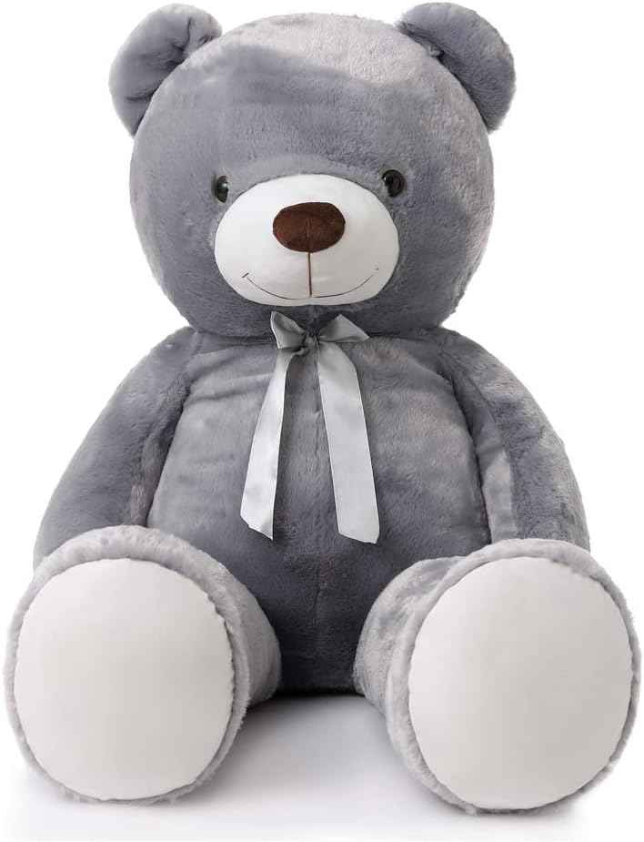 MaoGoLan Giant Teddy Bear 4 Feet,Adorable and Cuddly Big Bear Stuffed Animal 47", Classic Teddy Bear Plush Gift Decoration for Baby Shower,Party,Birthday,Valentines Day,Tan
