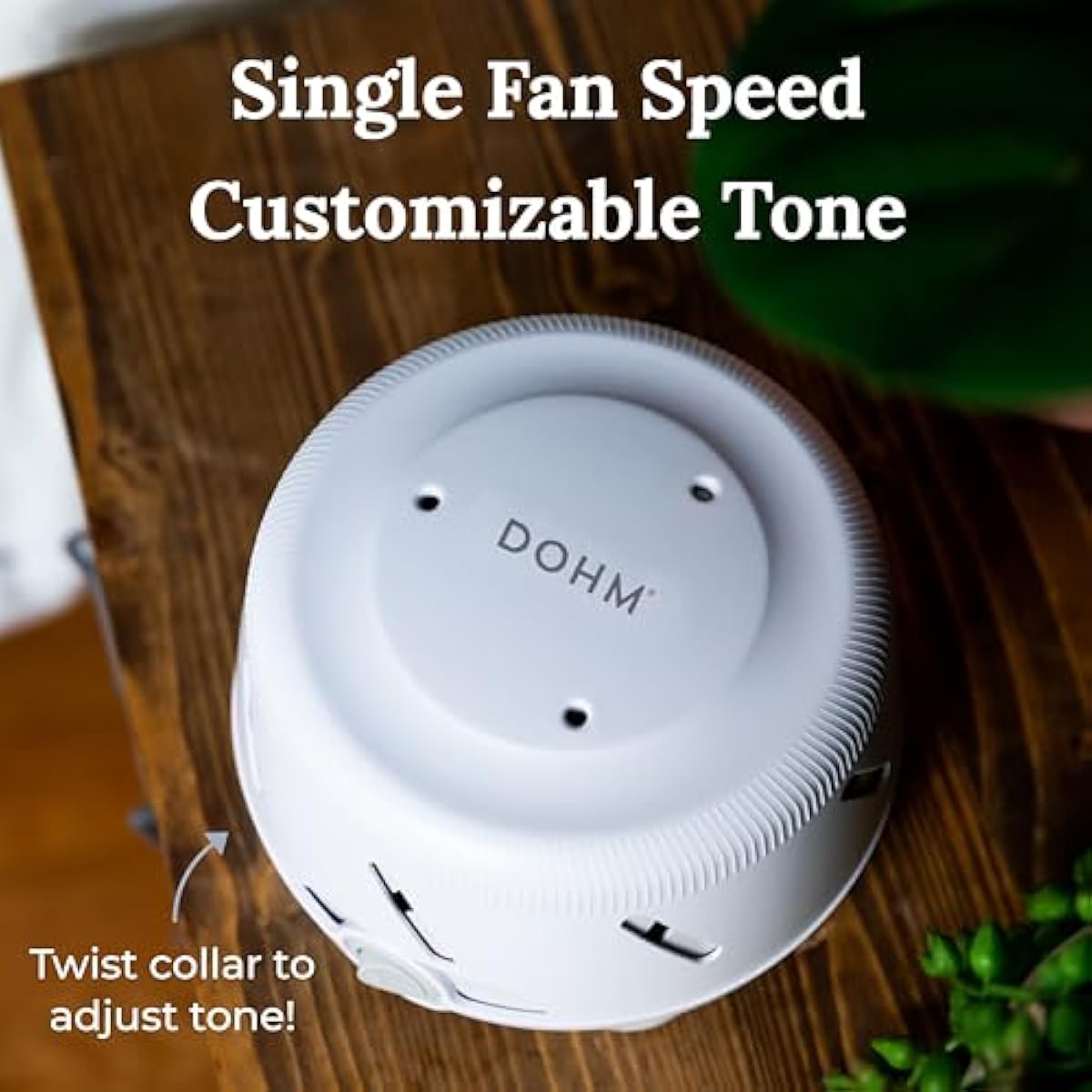 yogasleep dohm uno white noise machine, real fan inside for non-looping white noise, sleep aid for adults and baby