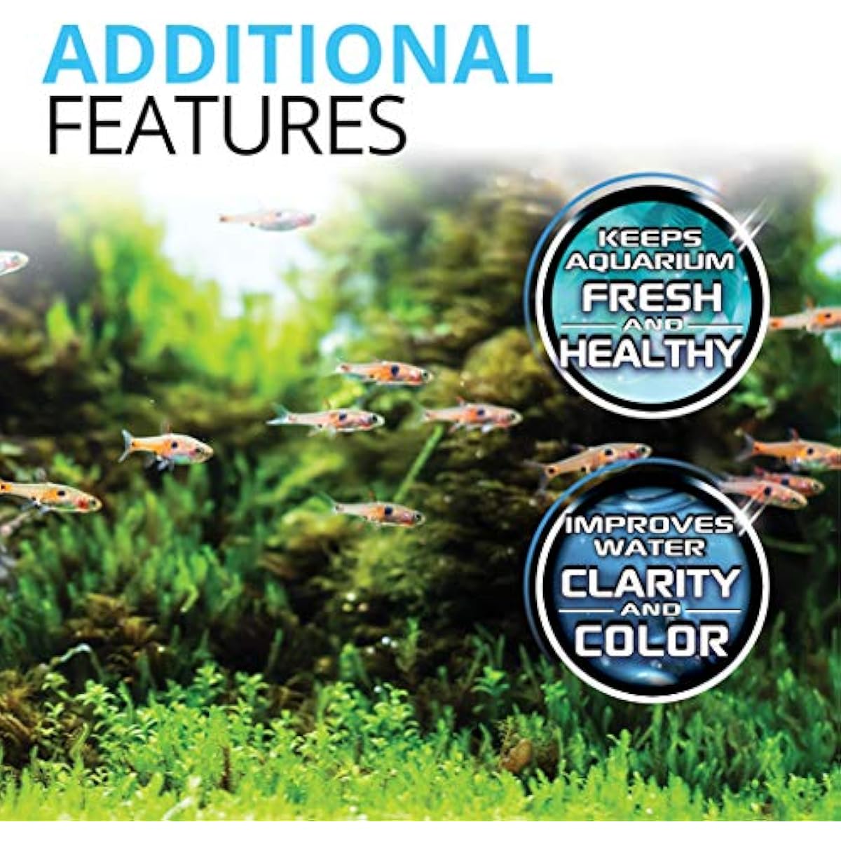 Fluval premium bituminous carbon filter media for aquariums, 3-count 100-gram nylon bags, pack of 1