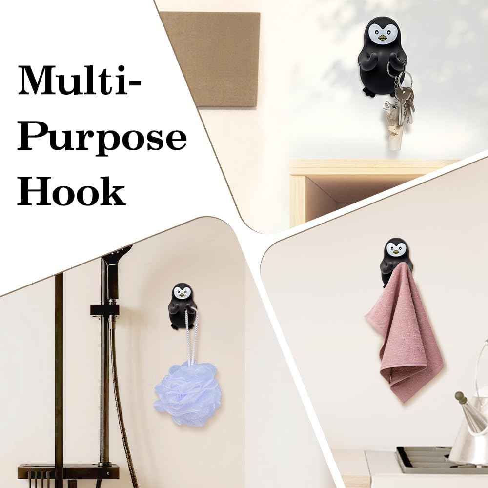 Cute Penguin Razor Holder Shower, Animals Bathroom Decor, Cute Gadgets Leg Razor Holder, Funny Bathroom Decor Accessories for Women Mom Sister Friend Wife Girlfriend, Penguin Gifts for Women