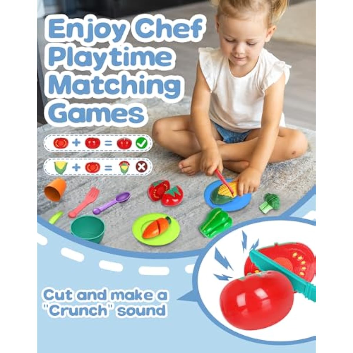 4-in-1 Play Kitchen Sink Toy Set with Running Water, Educational Pretend Play for Kids 3+