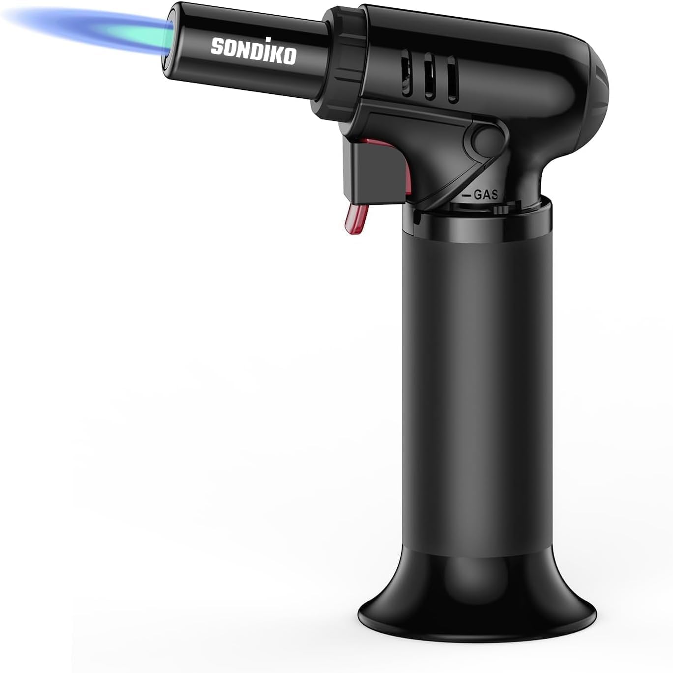 Sondiko Butane Torch Lighter with Adjustable Flame and Refillable Fuel Gauge