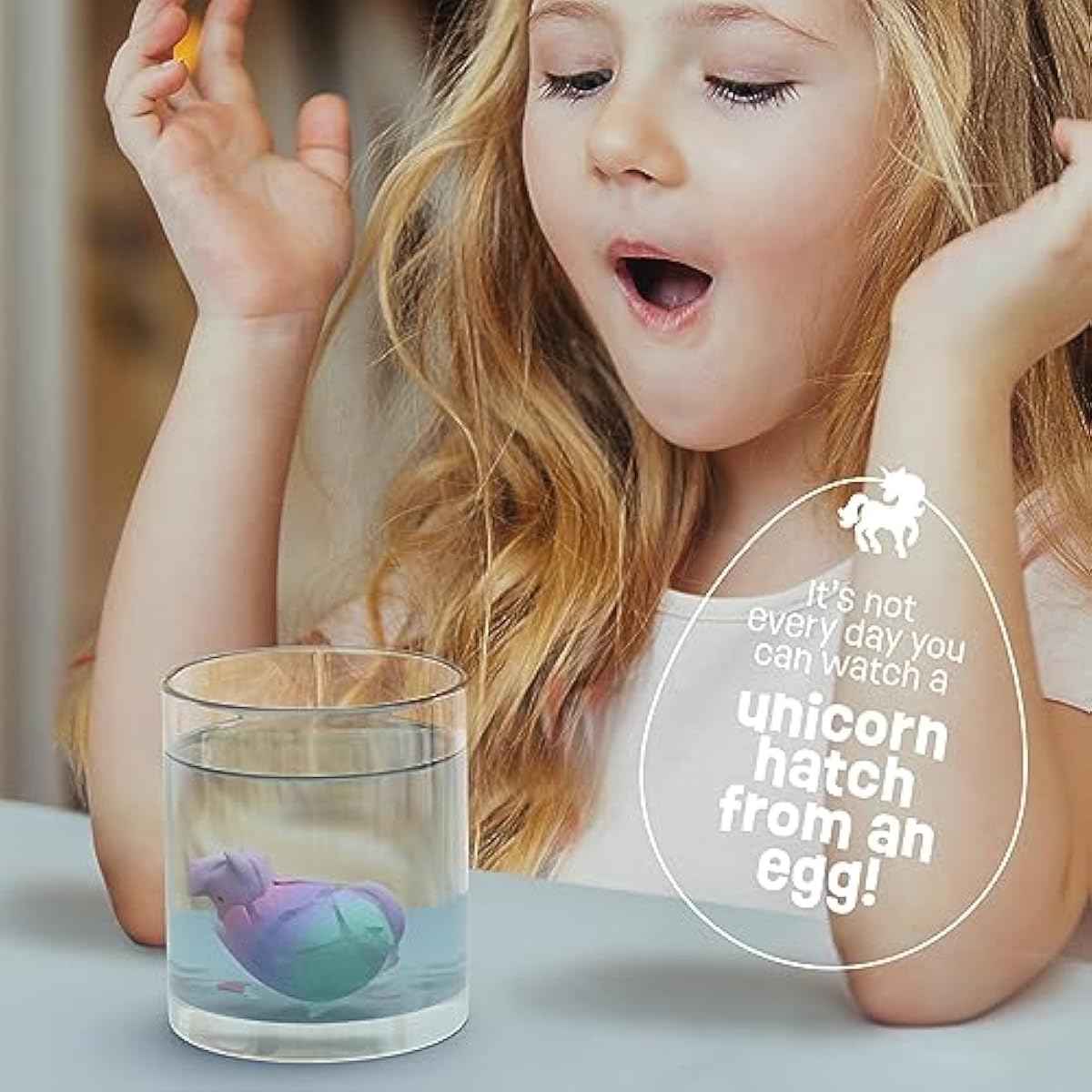 Dan&Darci Unicorn Hatching Surprise Eggs for Kids - 6 Pack - Grows 600% - Basket Stuffers - Easter Toys for Girls 3-8 - Birthday Gift - Party Favors for 3+ Year Old Girl - Gifts for Ages 3 4 5 6 7 8