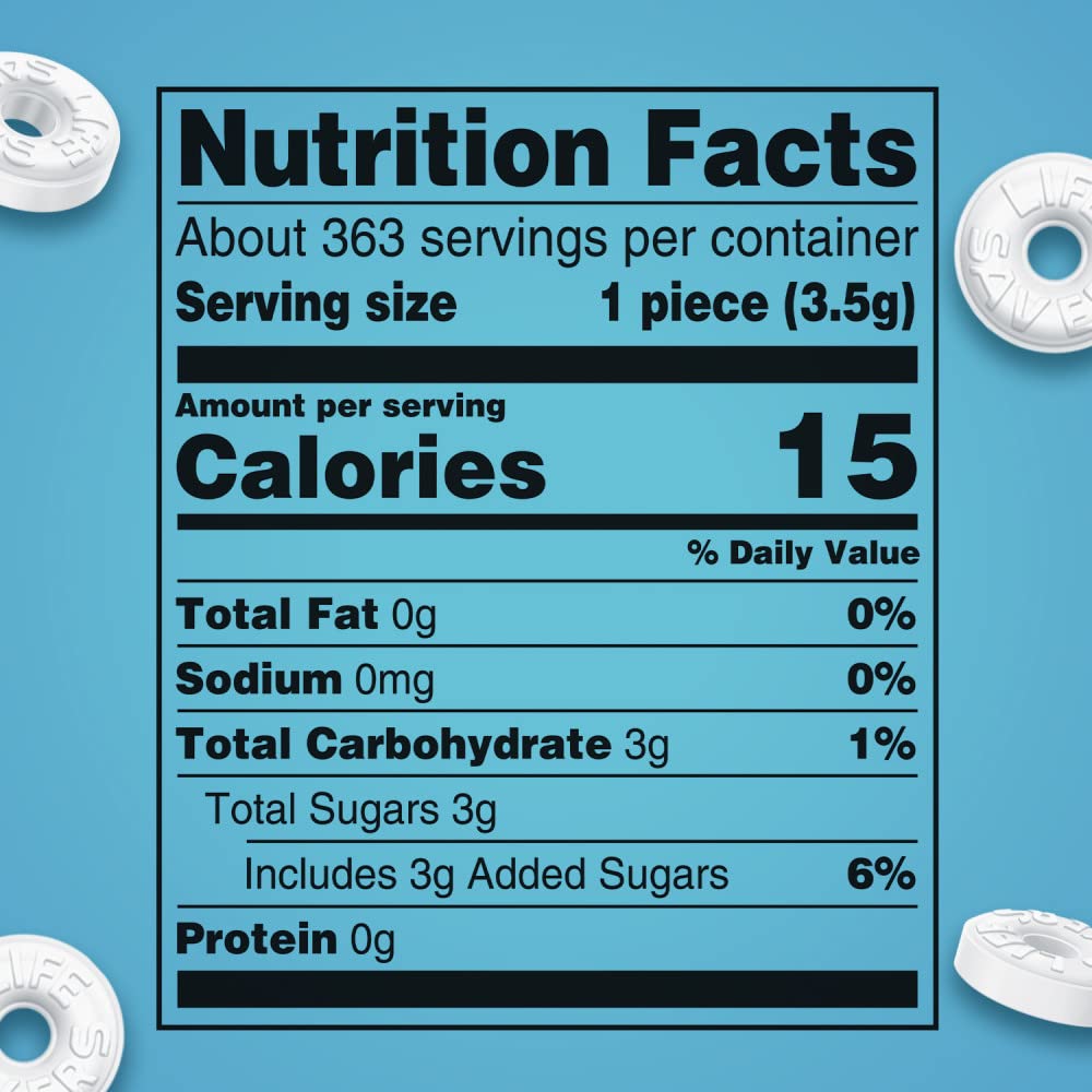life savers pep-o-mint peppermint hard candies party size bulk individually wrapped 44.93 oz bag