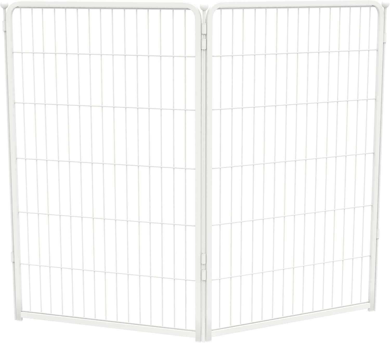 FXW Homeplus Unleashed Indoor Dog Playpen - Stress-Free and Safe Play, Heavy Duty 24 Inch 6 Panels Dog Pen for Puppy and Small Dogs, Black│Patented