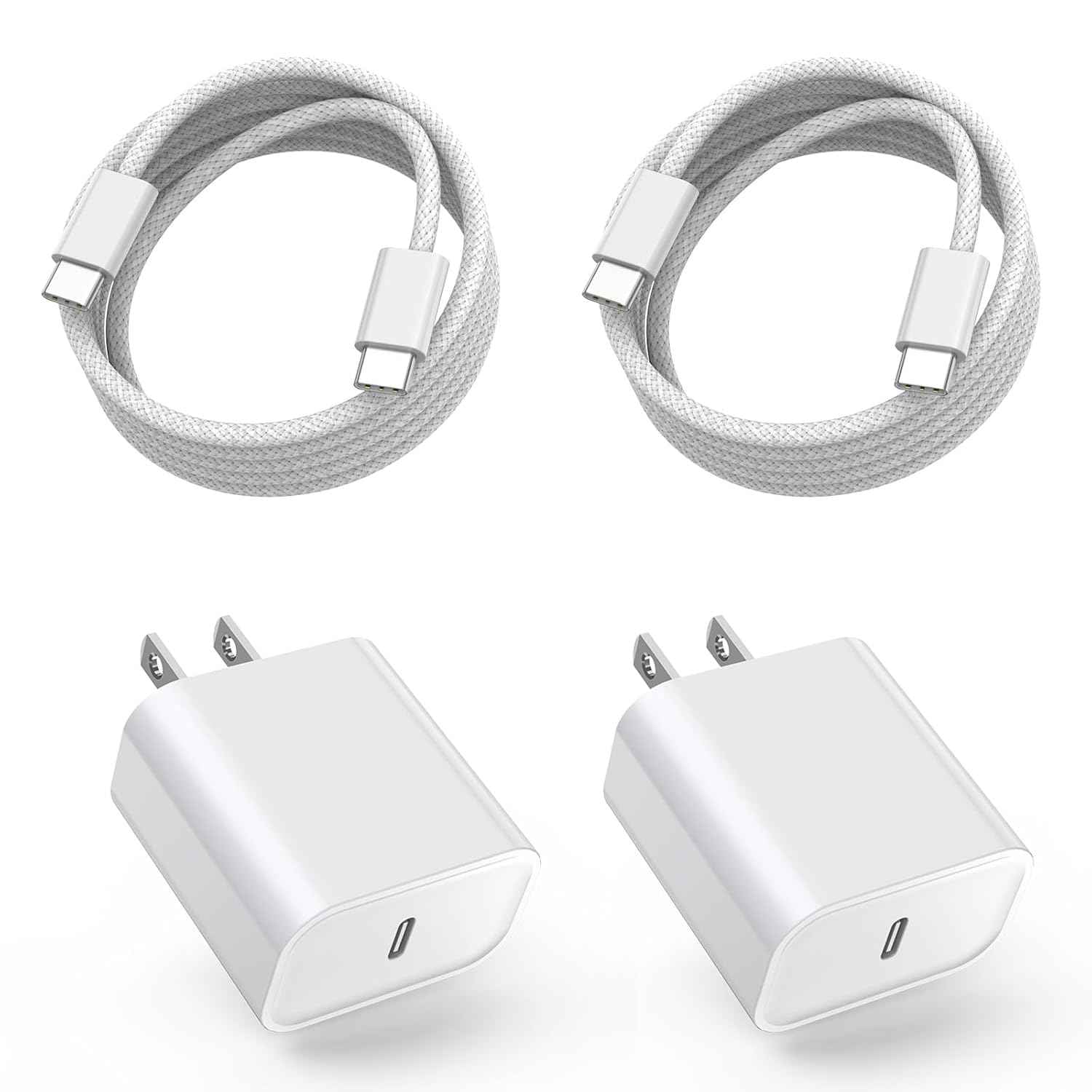 Fast Charger iPhone,iPhone Charger Fast Charging 2Pack USB C Wall Charger Block Fast i Phone Chargers 6FT Type-C USB C to Lightning Cable Cord for iPhone14/14Plus/13/12/11 Pro Max,Mini,8,iPad/AirPods
