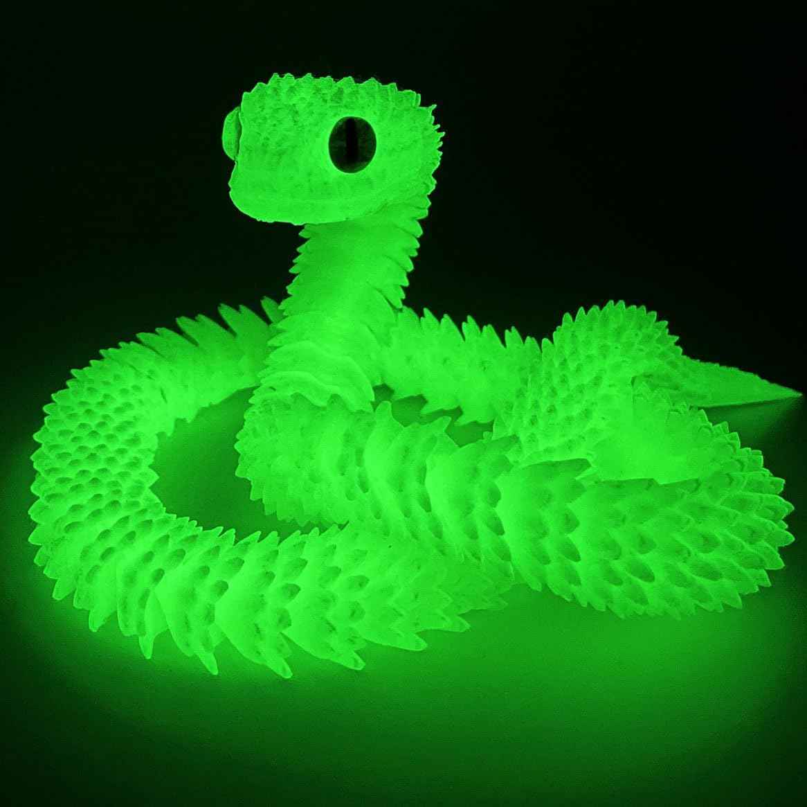 24in 3D Printed Snake Toys, Flexible 3D Printed Animal, Fidget ADHD Snake Toys, Perfect Desk Pet for Animal Collectors, Easter Basket Essentials, Easter Basket Stuffers