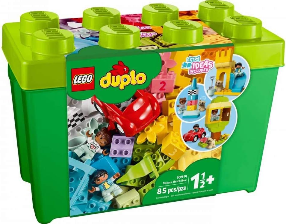 LEGO DUPLO Classic Deluxe Brick Box Building Blocks - Learning & Educational Toys for Toddlers, Preschool, Ages 1.5+ Years - Gift for Birthdays - Develop Fine Motor Skills - 10914