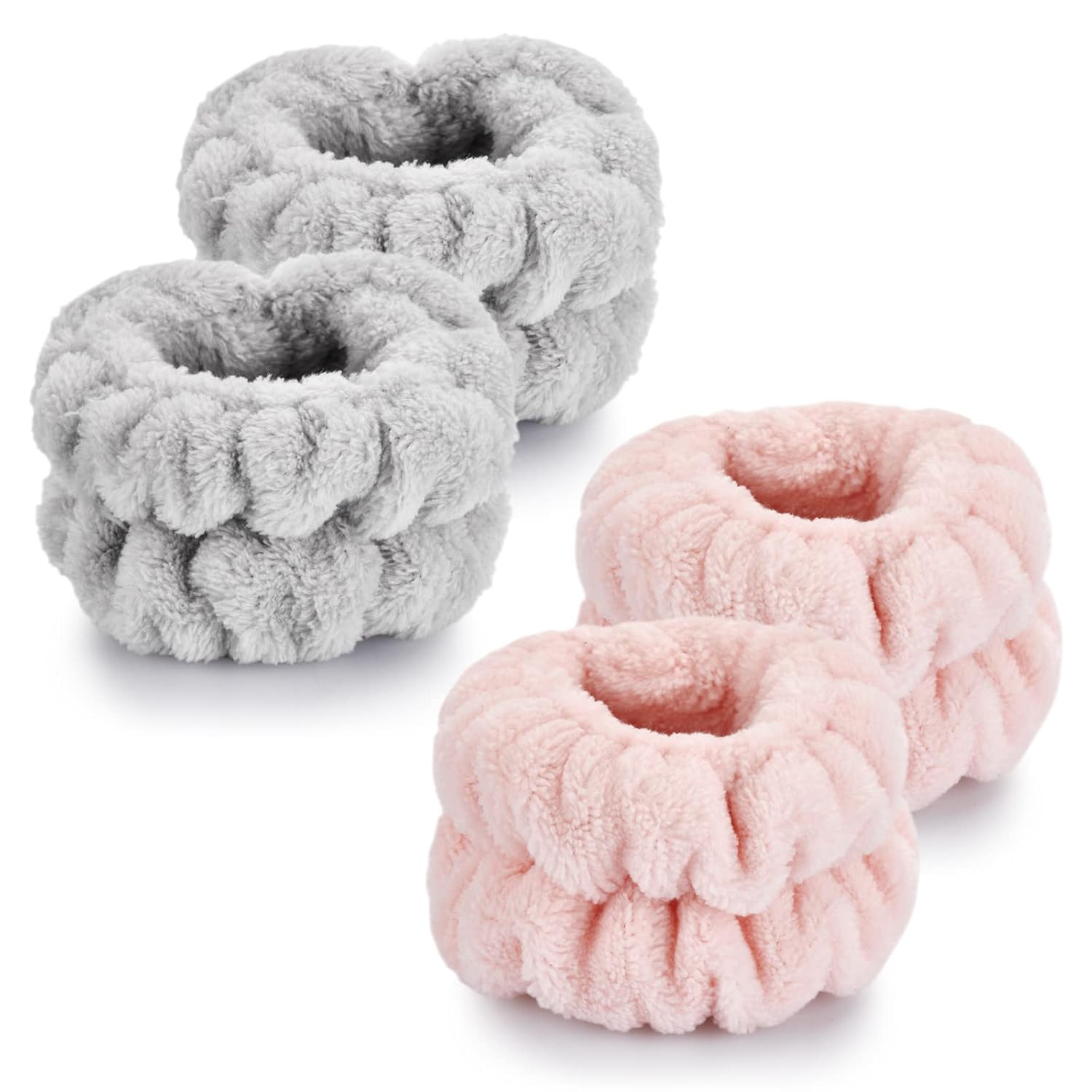 dorbetar microfiber wrist towels for washing face, soft coral fleece, breathable, fast drying