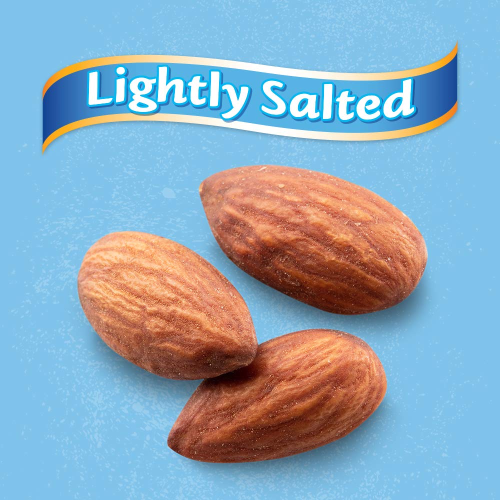 Blue Diamond Low Sodium Almonds, 100 Calorie Packs, 0.6 Ounce, Pack of 32, Lightly Salted, Snack Nuts