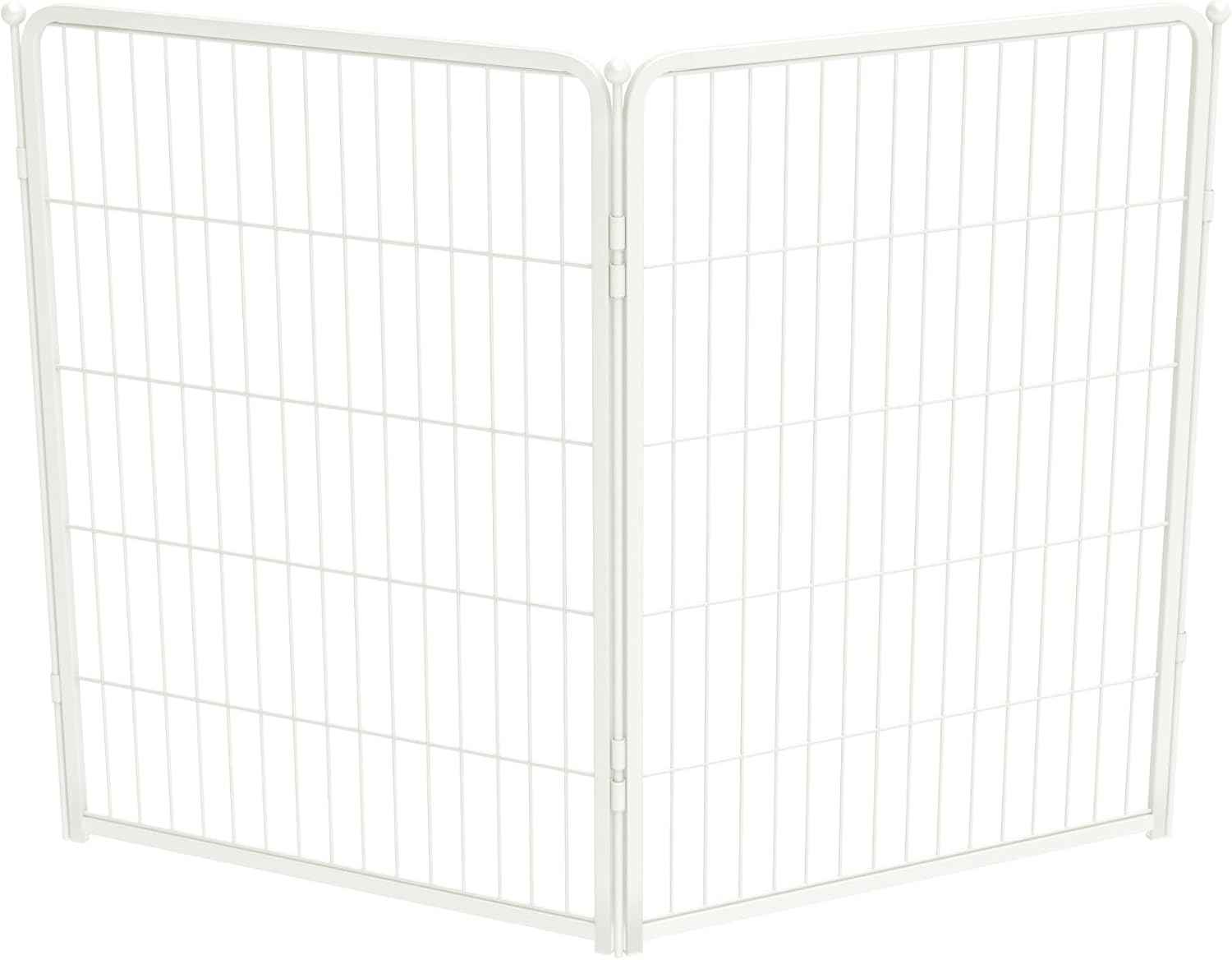 FXW Homeplus Unleashed Indoor Dog Playpen - Stress-Free and Safe Play, Heavy Duty 24 Inch 6 Panels Dog Pen for Puppy and Small Dogs, Black│Patented