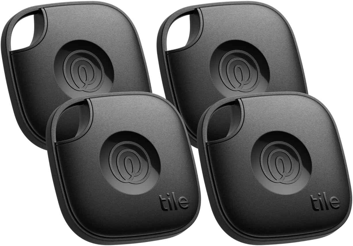 Tile by Life360 Mate - Bluetooth Tracker, Keys Finder and Item Locator for Keys, Bags and More. Phone Finder. Both iOS and Android Compatible. 1-Pack (Black)