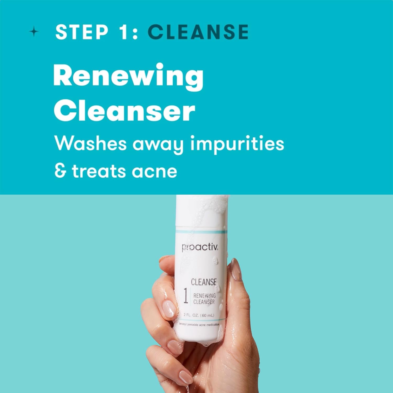 Proactiv 30-day acne skin care kit with benzoyl peroxide face wash, repairing spot treatment and exfoliating toner