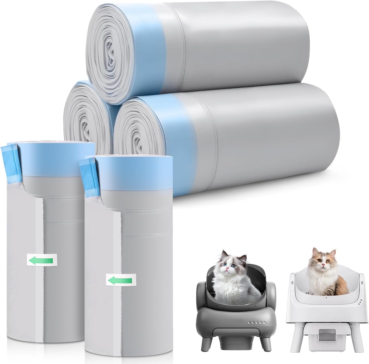petpivot autoscooper 11 neakasam1 open-top self-cleaning cat litter box replacement unscented leak-proof trash bags