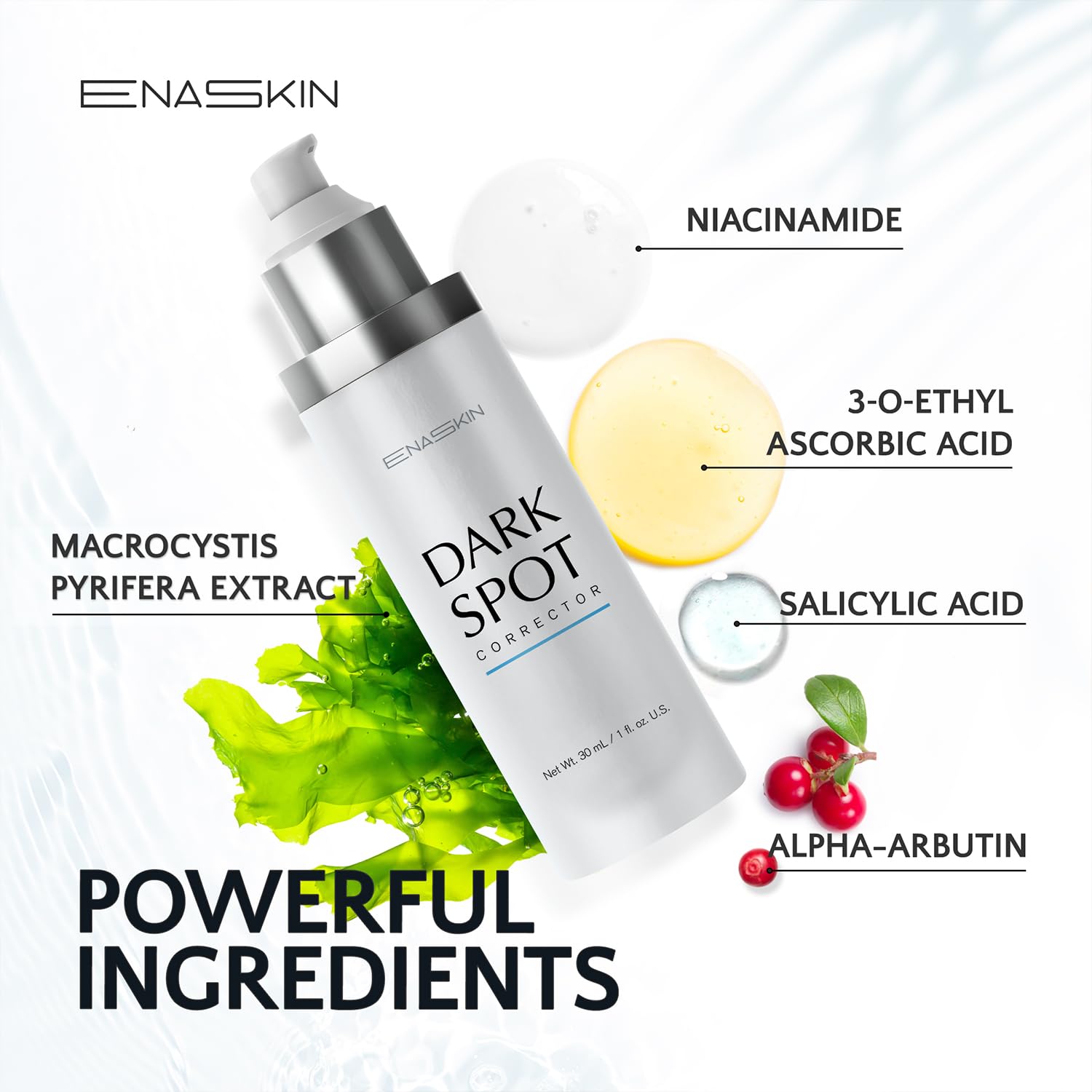EnaSkin dark spot remover face and body serum with niacinamide 1 fl oz for age spots and sun spots