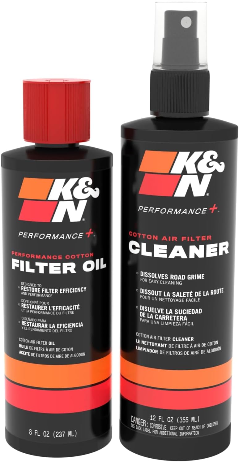 k&n filter cleaning kit squeeze bottle filter cleaner and red oil kit for oiled k&n air filters