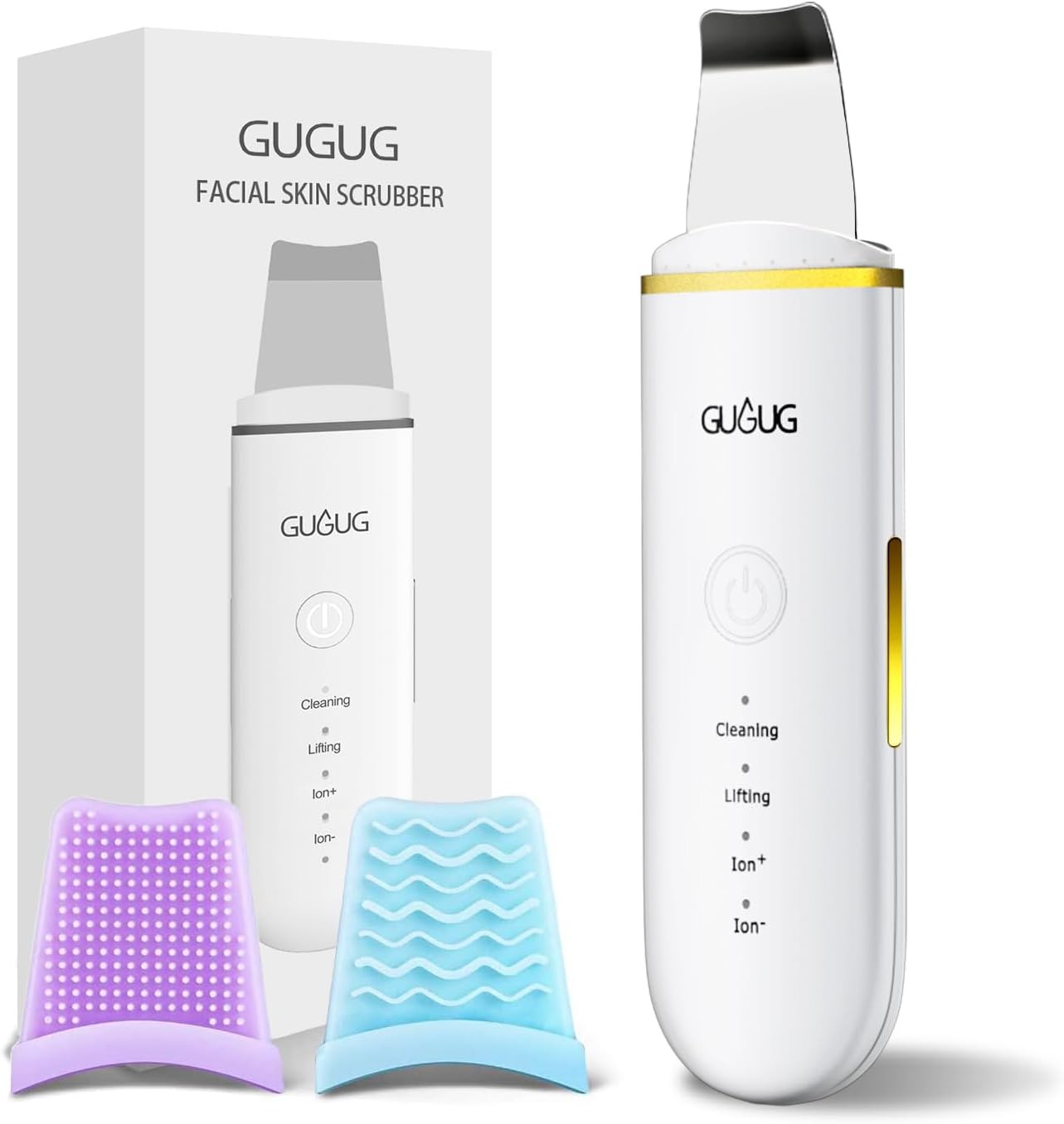Gugug white skin spatula 4 modes blackhead remover for facial deep cleansing suitable for sensitive skin