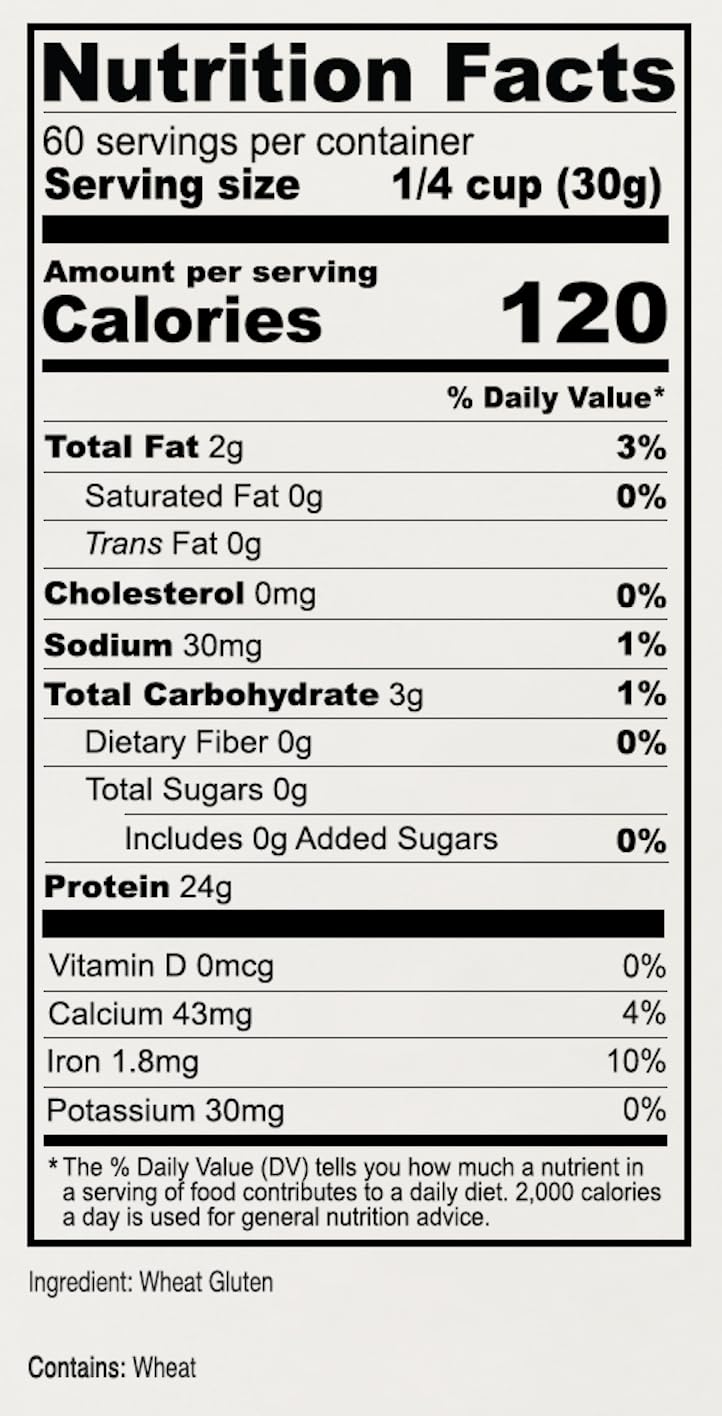 Anthony's 4 lb Vital Wheat Gluten, Vegan, Non GMO, Keto Friendly, Low Carb Flour