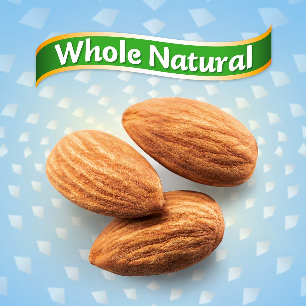 Blue Diamond whole natural raw almonds, 25 oz resealable gluten-free snack bag, pack of 1