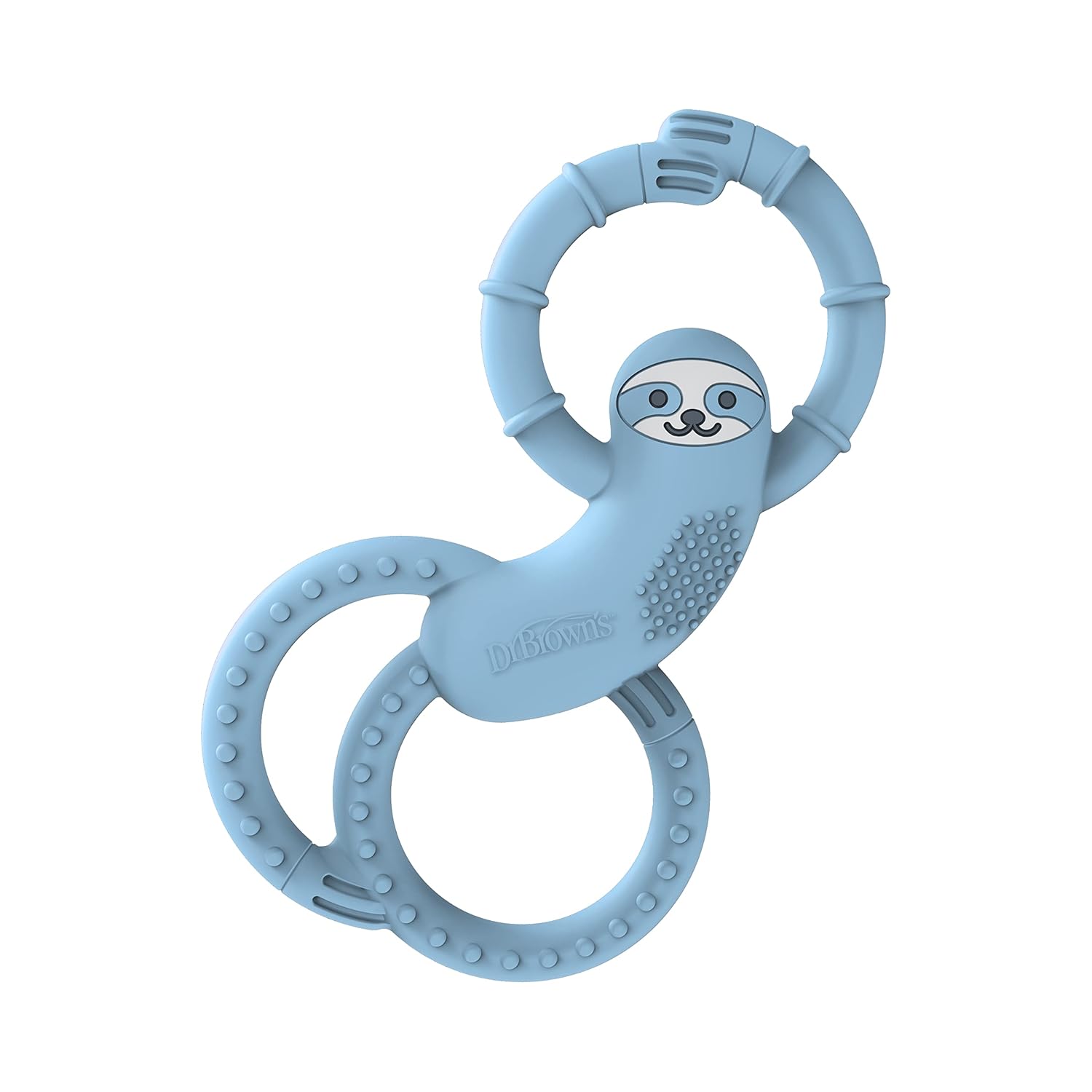 Dr. Brown's soft 100% silicone, BPA free, teething toy for 3m+ babies, pink bunny design
