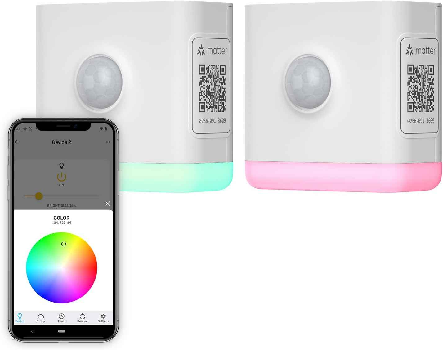 THIRDREALITY Smart Color Night Light, Matter Over WiFi, 3-1 Multi-Functionality, Work with SmartThings, Google Home, Apple Home, Alexa