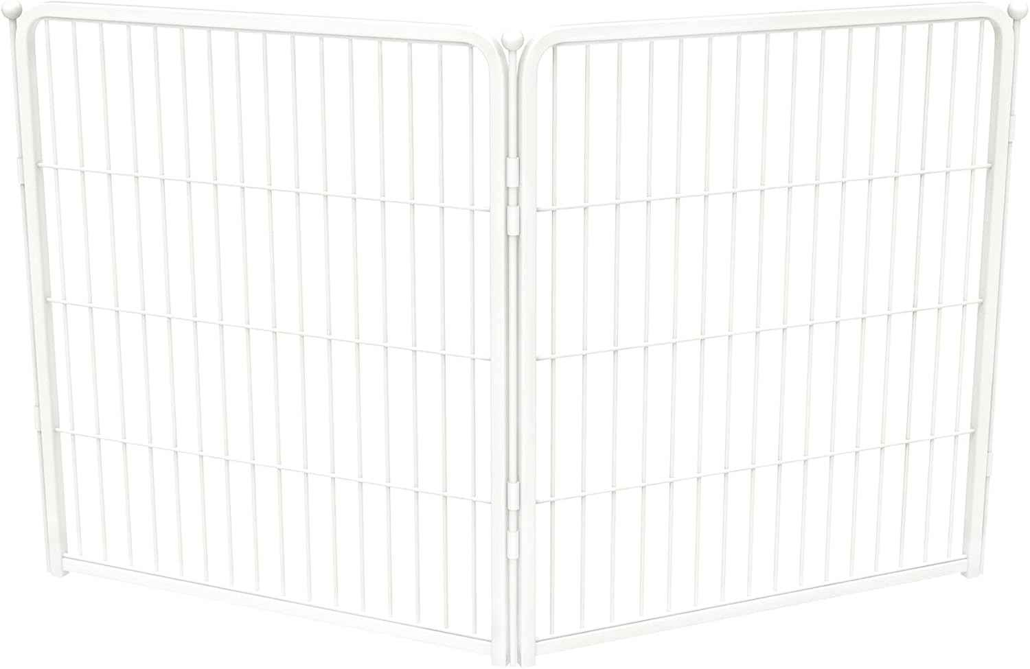 FXW Homeplus Unleashed Indoor Dog Playpen - Stress-Free and Safe Play, Heavy Duty 24 Inch 6 Panels Dog Pen for Puppy and Small Dogs, Black│Patented