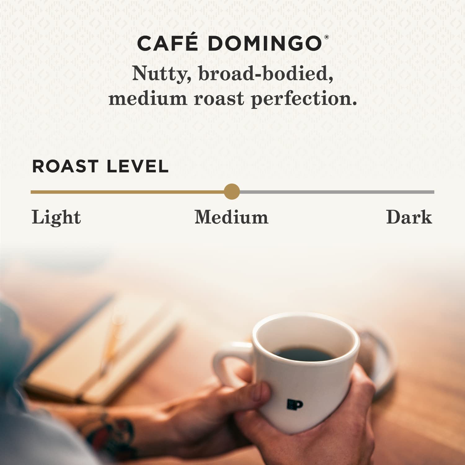 Peet's Café Domingo Medium Roast 100% Arabica Coffee Keurig K-Cup Pods, 54 Count, recyclable, compostable