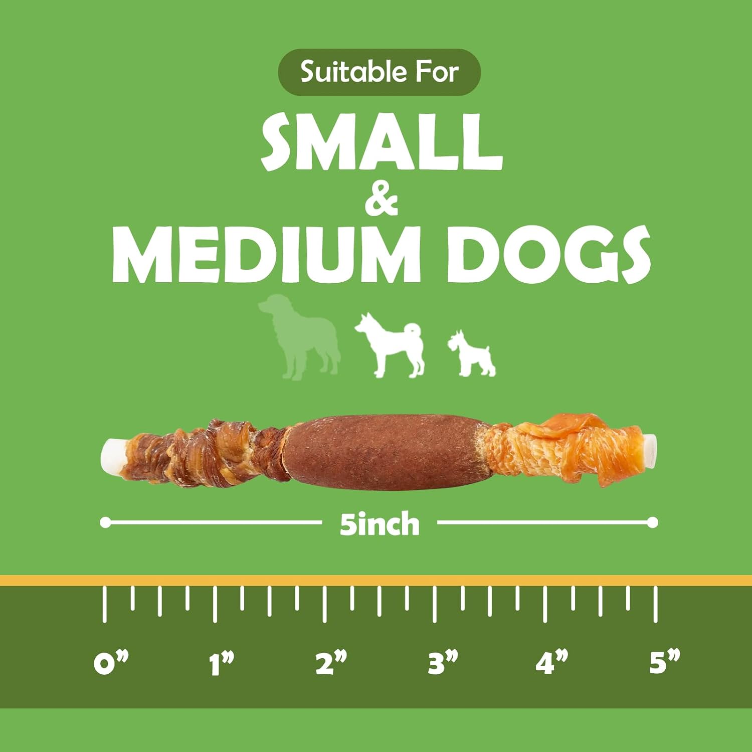 mon2sun triple flavor 5 inch rawhide dog treats for small dogs 21.16 oz 30 count