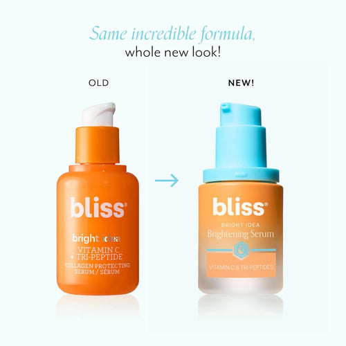 bliss vitamin c tri-peptide brightening barrier boost complex 15% radiant firm skin anti-aging face serum 1 fl oz