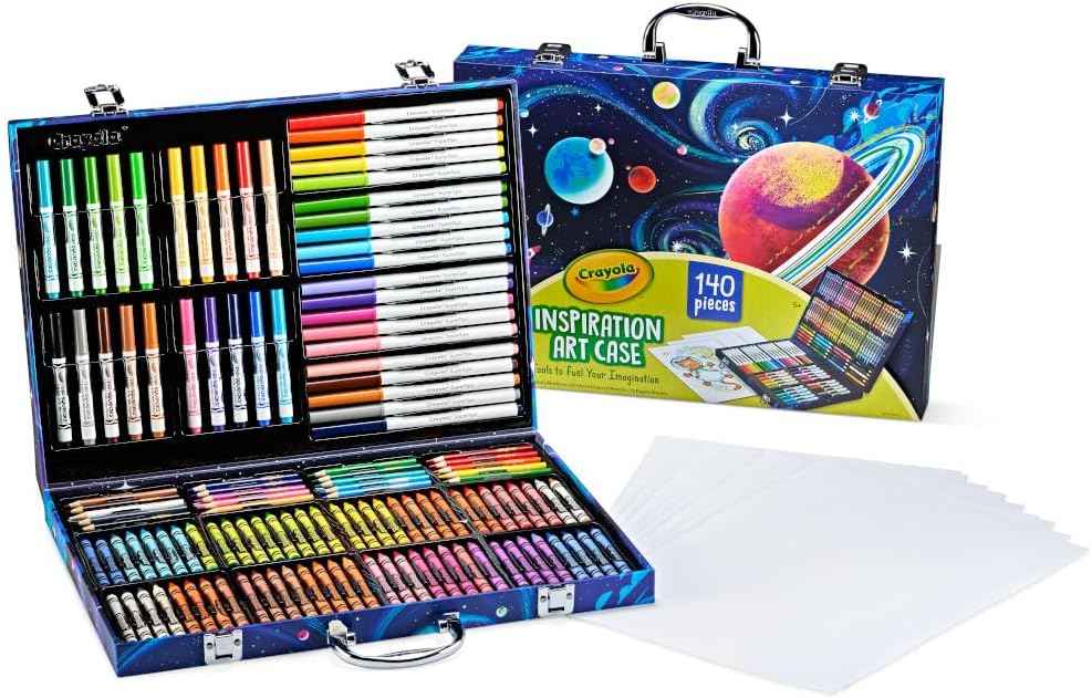 Crayola Silly Scents Mini Inspiration Art Case, Scented Crayons & Markers Set, Art Kit for Kids, Easter Basket Essentials, Coloring Supplies, Travel Gifts for Kids, Ages 4+