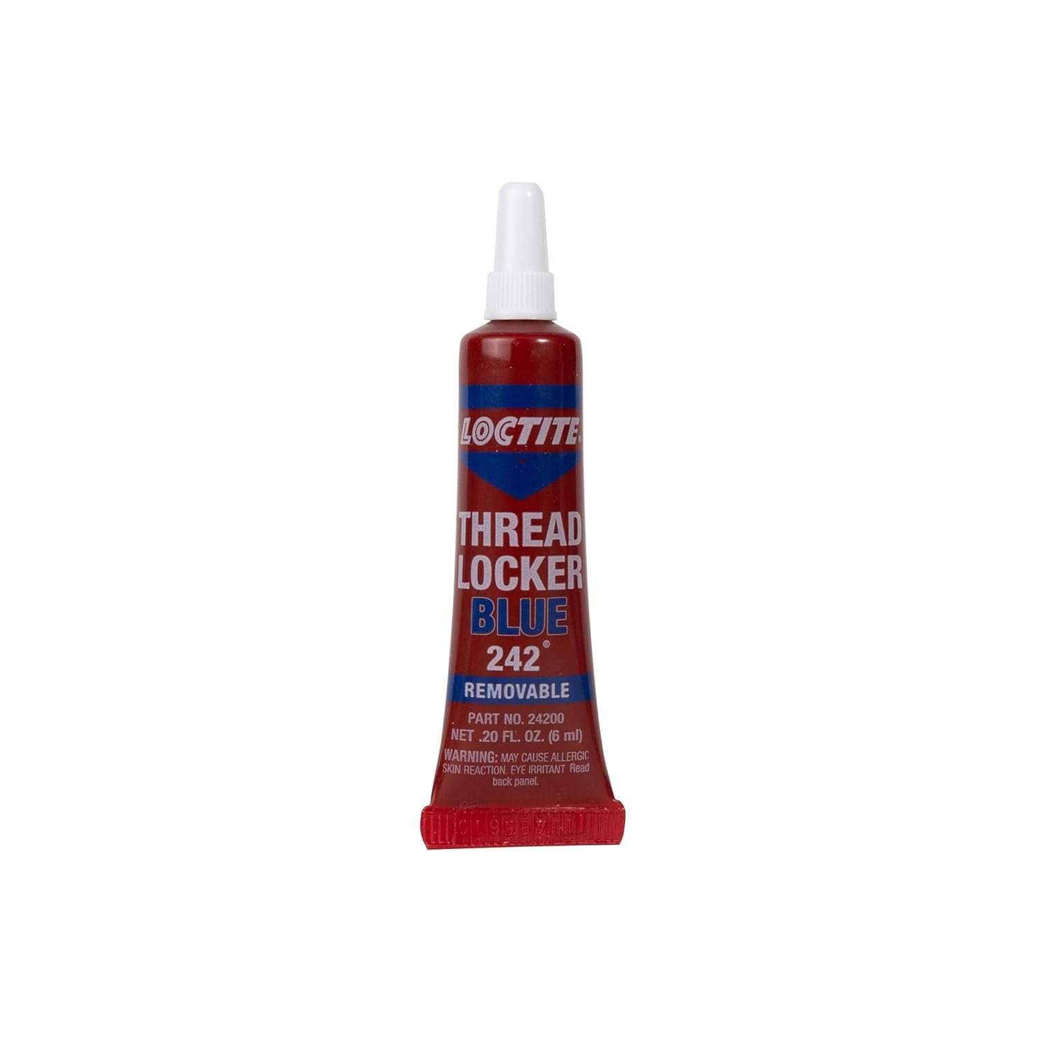 Loctite Threadlocker Blue 242 - Removable Thread Lock Glue for Nuts, Bolts, & Fasteners, Medium Strength Screw Glue to Prevent Loosening & Corrosion - 6 ml, 1 Pack