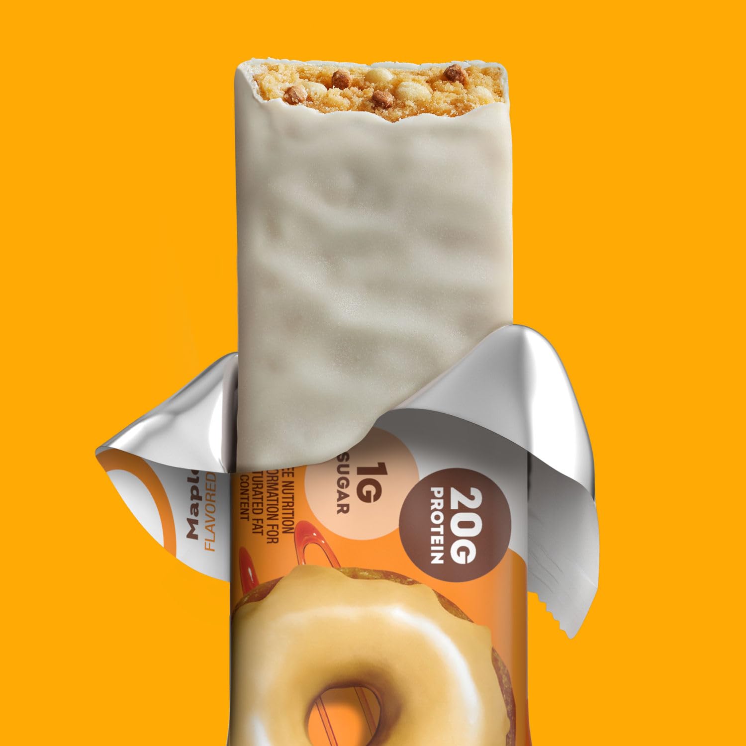 one protein bars maple glazed doughnut gluten free with 20g protein and 1g sugar 12 count